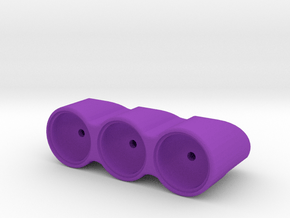 R/C 3-pot Flat Light Pod in Purple Smooth Versatile Plastic
