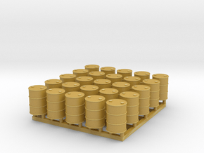 HO Scale (25) 55 gallon drums in Tan Fine Detail Plastic