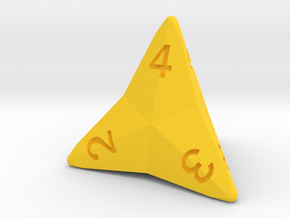 Star Cut D4 in Yellow Smooth Versatile Plastic: Small
