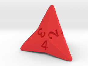 Star Cut D4 (bottom edge) in Red Smooth Versatile Plastic: Small