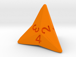 Star Cut D4 (bottom edge) in Orange Smooth Versatile Plastic: Small