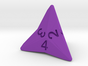 Star Cut D4 (bottom edge) in Purple Smooth Versatile Plastic: Small