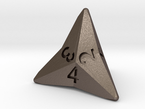 Star Cut D4 (bottom edge) in Polished Bronzed-Silver Steel: Large