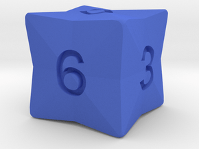 Star Cut D6 in Blue Smooth Versatile Plastic: Small