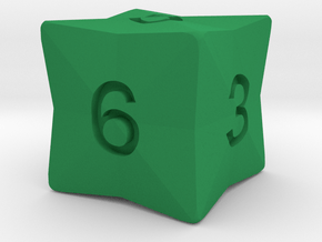 Star Cut D6 in Green Smooth Versatile Plastic: Small