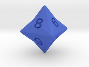 Star Cut D8 in Blue Smooth Versatile Plastic: Small