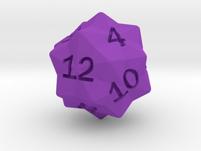Star Cut D12 in Purple Smooth Versatile Plastic: Small