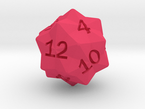 Star Cut D12 in Pink Smooth Versatile Plastic: Small