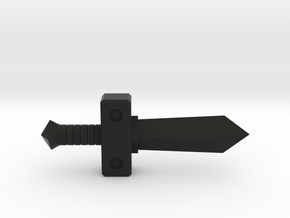 Forest Sword II in Black Natural Versatile Plastic