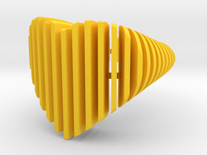 HeartSlicedRing in Yellow Smooth Versatile Plastic: 6.5 / 52.75