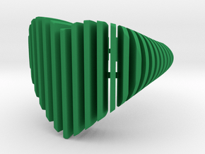 HeartSlicedRing in Green Smooth Versatile Plastic: 6.5 / 52.75