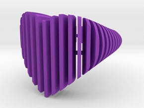 HeartSlicedRing in Purple Smooth Versatile Plastic: 6.5 / 52.75