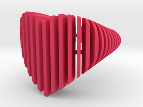 HeartSlicedRing in Pink Smooth Versatile Plastic: 6.5 / 52.75
