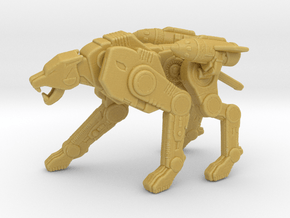 Cyber Panther miniature model scifi games rpg dnd in Tan Fine Detail Plastic