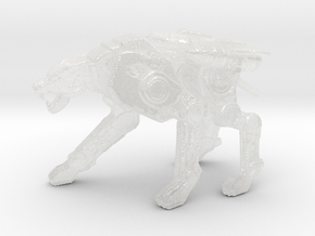 Cyber Panther miniature model scifi games rpg dnd in Clear Ultra Fine Detail Plastic