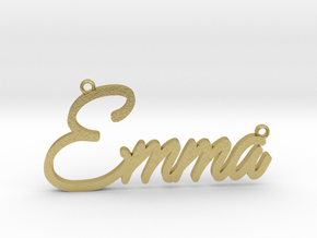 Emma Pendant in Natural Brass