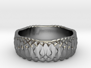 Ouroboros 36 Ring, Size 9.25 in Polished Silver