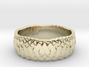 Ouroboros 36 Ring, Size 9.25 in 9K Yellow Gold 