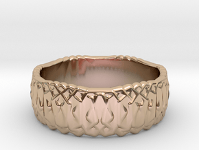 Ouroboros 36 Ring, Size 9.25 in 9K Rose Gold 