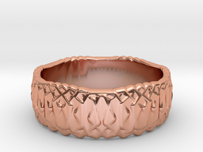 Ouroboros 36 Ring, Size 9.25 in Polished Copper