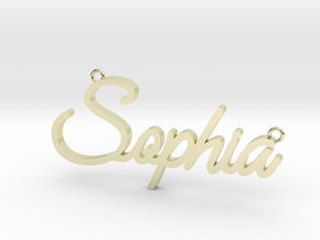 Sophia Pendant in 14k Gold Plated Brass