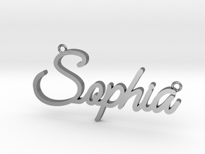 Sophia Pendant in Polished Silver