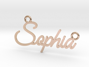 Sophia Pendant Large in 9K Rose Gold 