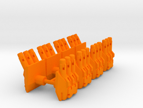 TF Nemesis Turret Set Type 1 in Orange Smooth Versatile Plastic