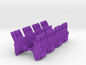TF Nemesis Turret Set Type 1 in Purple Smooth Versatile Plastic
