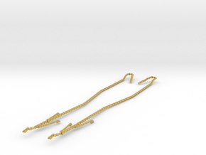 1/200 IJN Yamato Bow Anchor Chain SET in Tan Fine Detail Plastic