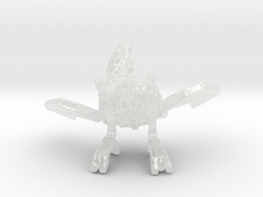 Cyber Vulture HO scale 20mm miniature model robot in Clear Ultra Fine Detail Plastic