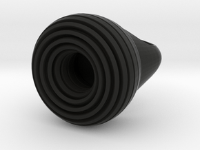 TurbanteRing in Black Smooth Versatile Plastic: 6.5 / 52.75