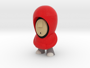 7cm Red Hoodie in Full Color Sandstone