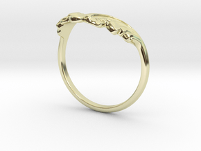 Willow Crown Contour Ring in 14K Yellow Gold: 7.5 / 55.5