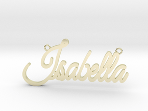 Isabella Name Pendant in 14K Yellow Gold
