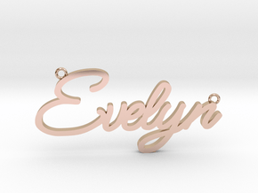 Evelyn Name Pendant in 9K Rose Gold 
