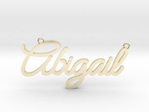Abigail Name Pendant in 9K Yellow Gold 