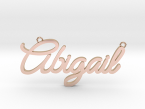 Abigail Name Pendant in 9K Rose Gold 