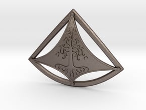 White City tree buckle in Polished Bronzed-Silver Steel