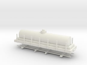 HOn30 28ft tank car 4'8" diameter  in White Natural Versatile Plastic