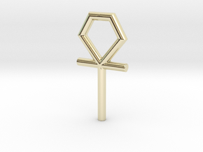 ankh_v1_1 in 9K Yellow Gold : Large