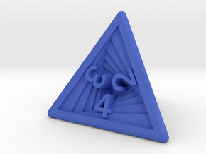 Recursion D4 (bottom edge) in Blue Smooth Versatile Plastic: Small