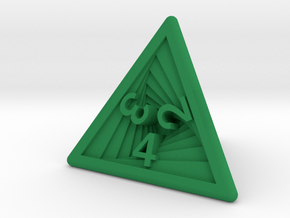 Recursion D4 (bottom edge) in Green Smooth Versatile Plastic: Small