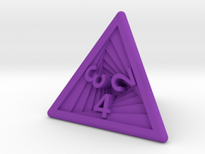 Recursion D4 (bottom edge) in Purple Smooth Versatile Plastic: Small