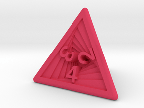 Recursion D4 (bottom edge) in Pink Smooth Versatile Plastic: Small