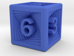Recursion D6 in Blue Smooth Versatile Plastic: Small