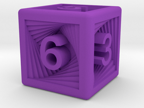 Recursion D6 in Purple Smooth Versatile Plastic: Small