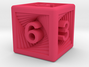 Recursion D6 in Pink Smooth Versatile Plastic: Small