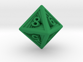Recursion D8 in Green Smooth Versatile Plastic: Small