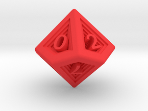 Recursion D10 (ones) in Red Smooth Versatile Plastic: Small